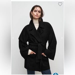 Favourite Daughter suede wrap coat Sz S-M